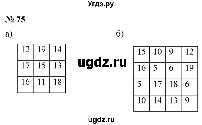 ГДЗ (Решебник №1) по математике 5 класс (рабочая тетрадь) А.Г. Мерзляк / номер / 75