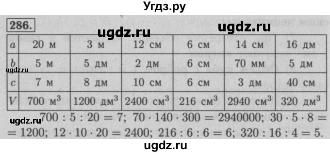 ГДЗ (Решебник №2) по математике 5 класс (рабочая тетрадь) А.Г. Мерзляк / номер / 286