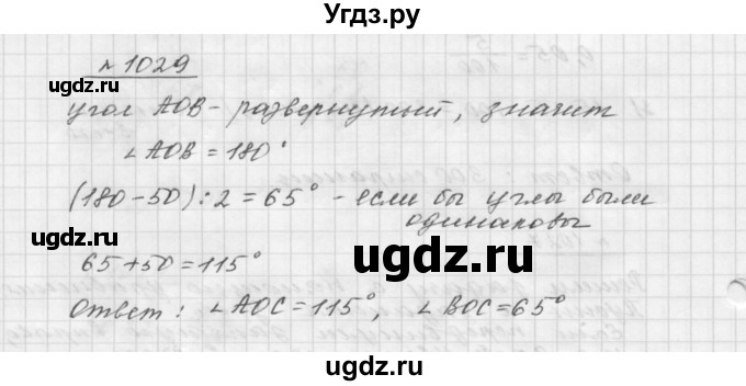 ГДЗ (Решебник №1 к учебнику 2016) по математике 5 класс А.Г. Мерзляк / номер / 1029