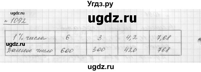 ГДЗ (Решебник №1 к учебнику 2016) по математике 5 класс А.Г. Мерзляк / номер / 1092