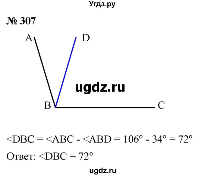 ГДЗ (Решебник к учебнику 2021) по математике 5 класс А.Г. Мерзляк / номер / 307
