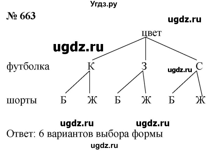 ГДЗ (Решебник к учебнику 2021) по математике 5 класс А.Г. Мерзляк / номер / 663