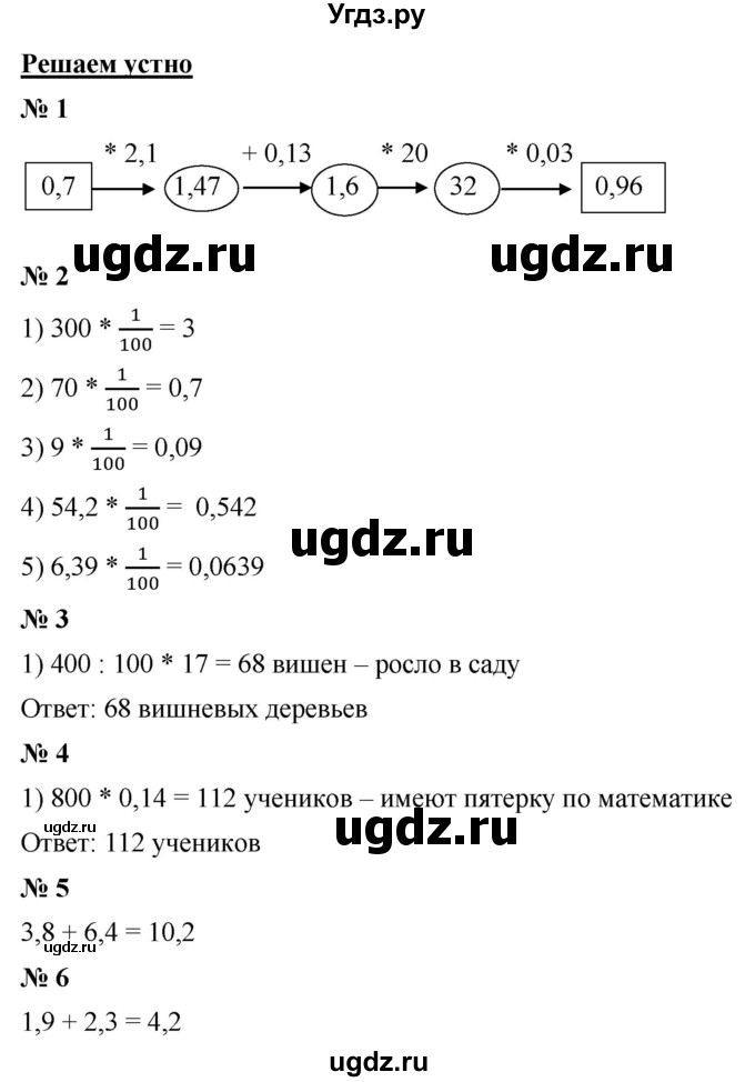 ГДЗ (Решебник к учебнику 2021) по математике 5 класс А.Г. Мерзляк / решаем устно / 37