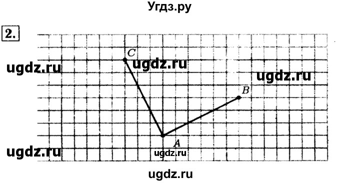 ГДЗ (Решебник №2) по математике 5 класс (задачник Арифметика. Геометрия.) Е.А. Бунимович / часть 2 / построения на клетчатой бумаге номер / 2