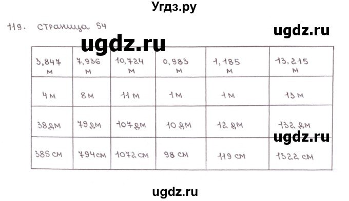 ГДЗ (Решебник №1) по математике 6 класс (тетрадь тренажёр) Бунимович Е.А. / упражнение / 119