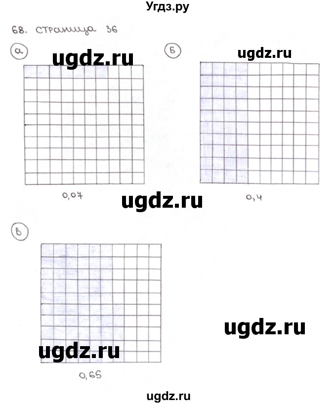 ГДЗ (Решебник №1) по математике 6 класс (тетрадь тренажёр) Бунимович Е.А. / упражнение / 68