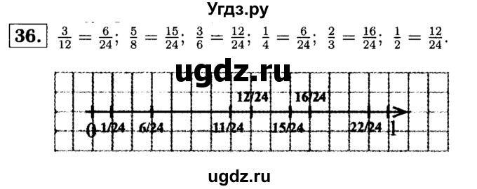 ГДЗ (решебник №1) по математике 6 класс (дидактические материалы) А.С. Чесноков / самостоятельная работа / вариант 1 / 36