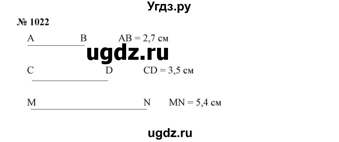 ГДЗ (Решебник №1) по математике 6 класс Никольский С.М. / задание номер / 1022