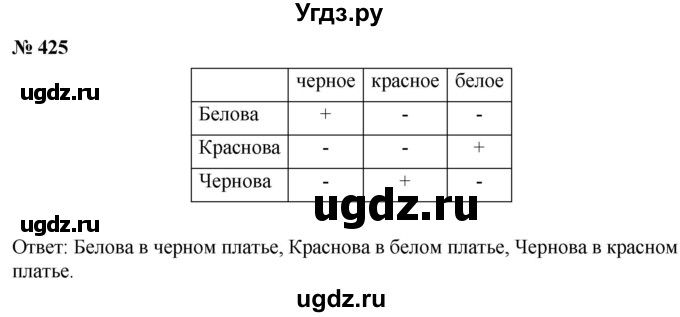 ГДЗ (Решебник №1) по математике 6 класс Никольский С.М. / задание номер / 425