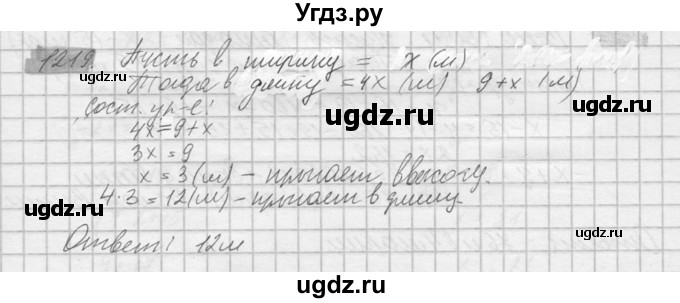 ГДЗ (Решебник №2) по математике 6 класс Никольский С.М. / задание номер / 1219