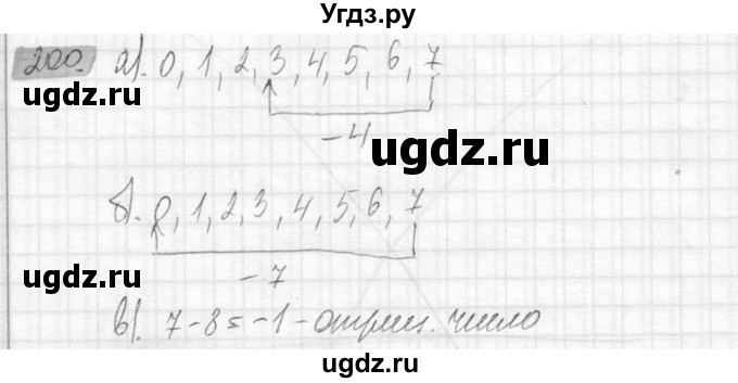 ГДЗ (Решебник №2) по математике 6 класс Никольский С.М. / задание номер / 200