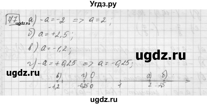 ГДЗ (Решебник) по математике 6 класс Зубарева И.И. / номер / 77