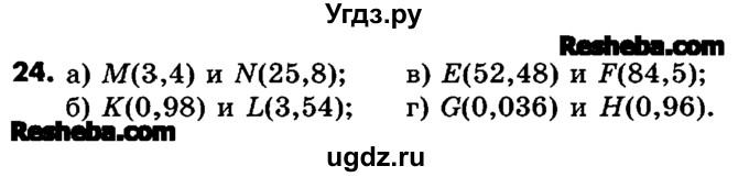 ГДЗ (Учебник) по математике 6 класс Зубарева И.И. / номер / 24