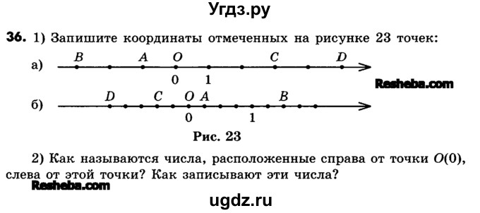 ГДЗ (Учебник) по математике 6 класс Зубарева И.И. / номер / 36