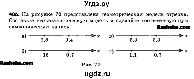 ГДЗ (Учебник) по математике 6 класс Зубарева И.И. / номер / 406