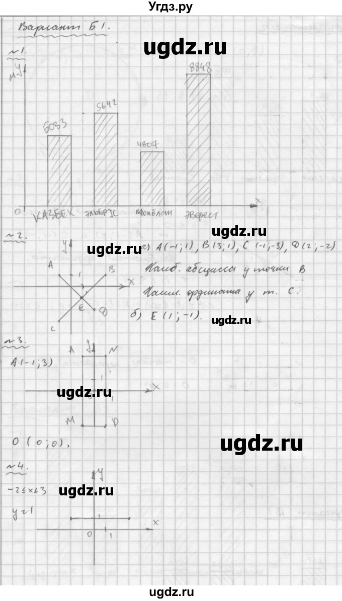ГДЗ (Решебник №2) по математике 6 класс (Самостоятельные и контрольные работы) А.П. Ершова / самостоятельная работа / С-34 / Б1