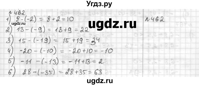 ГДЗ (Решебник) по математике 6 класс Муравин Г.К. / номер / 462
