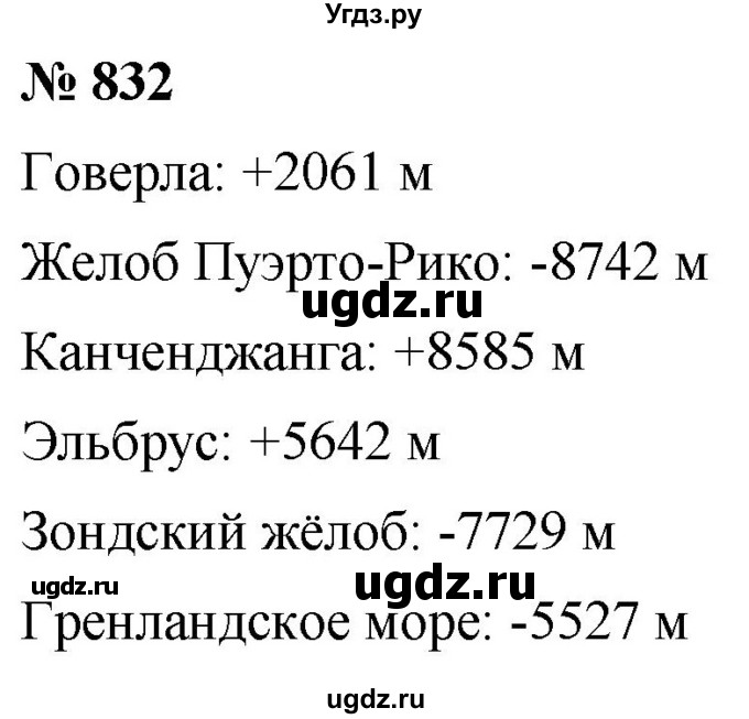 ГДЗ (Решебник к учебнику 2020) по математике 6 класс А.Г. Мерзляк / номер / 832
