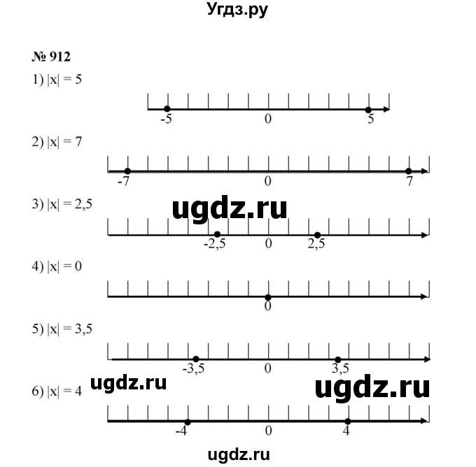 ГДЗ (Решебник к учебнику 2020) по математике 6 класс А.Г. Мерзляк / номер / 912