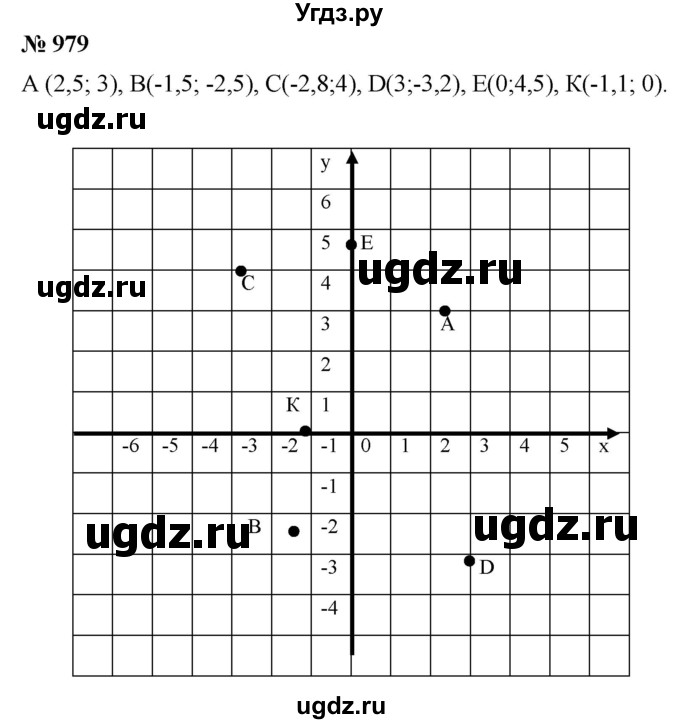 ГДЗ (Решебник к учебнику 2020) по математике 6 класс Г.В. Дорофеев / номер / 979
