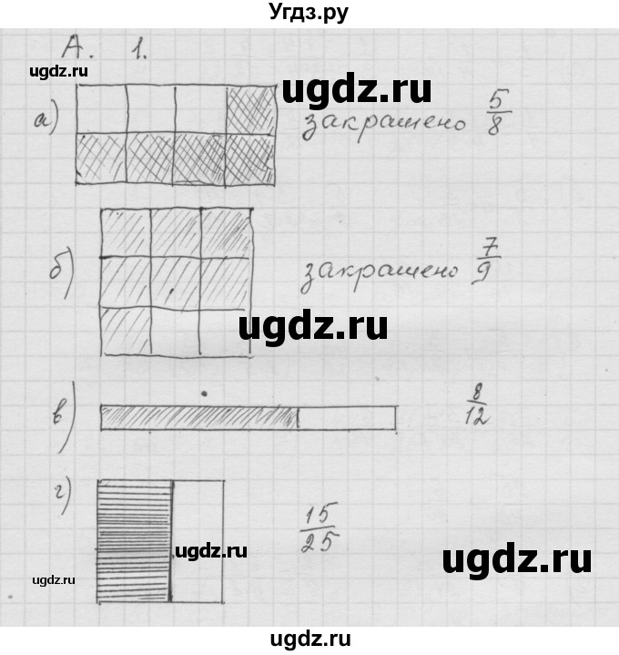 ГДЗ (Решебник к учебнику 2010) по математике 6 класс Г.В. Дорофеев / номер / 1