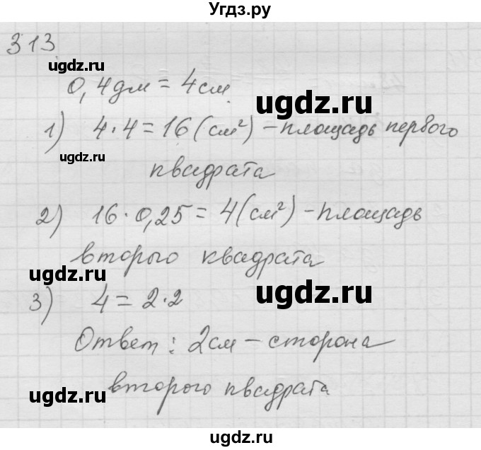 ГДЗ (Решебник к учебнику 2010) по математике 6 класс Г.В. Дорофеев / номер / 313