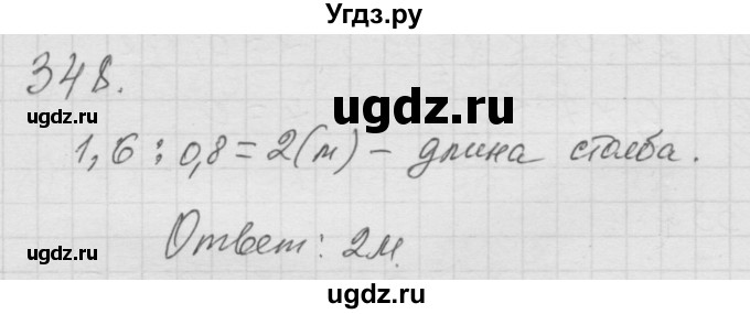 ГДЗ (Решебник к учебнику 2010) по математике 6 класс Г.В. Дорофеев / номер / 348