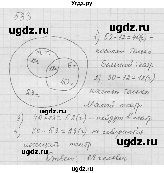 ГДЗ (Решебник к учебнику 2010) по математике 6 класс Г.В. Дорофеев / номер / 833