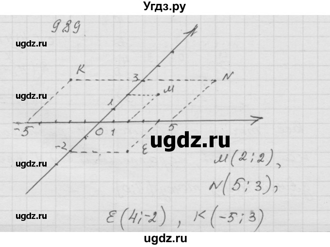 ГДЗ (Решебник к учебнику 2010) по математике 6 класс Г.В. Дорофеев / номер / 989