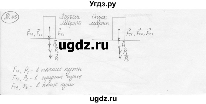 ГДЗ (решебник) по физике 7 класс (сборник задач) Лукашик В.И. / дополнительная задача номер / 43