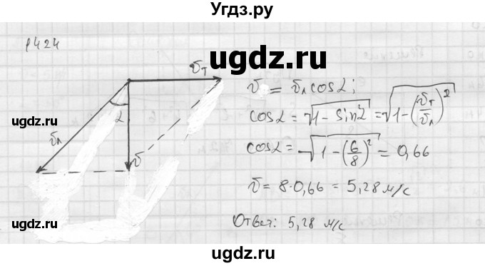 ГДЗ (Решебник) по физике 7 класс (Сборник задач) А.В. Перышкин / номер / 1424