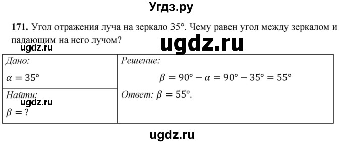 ГДЗ (Решебник) по физике 8 класс Громов С.В. / задача / 171