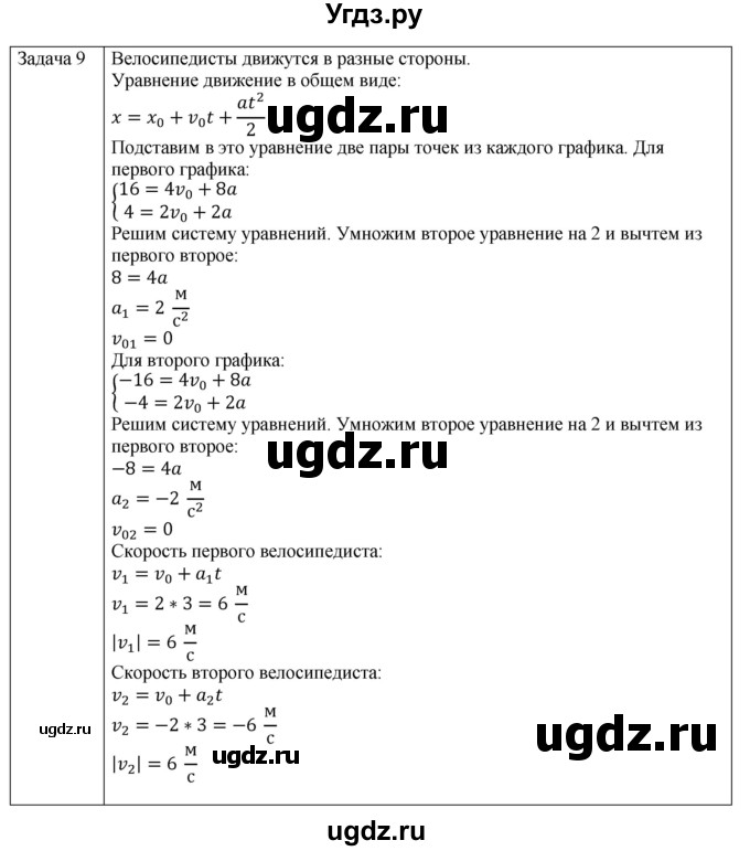 ГДЗ (Решебник №1) по физике 9 класс Исаченкова Л.А. / параграф / 12(продолжение 10)