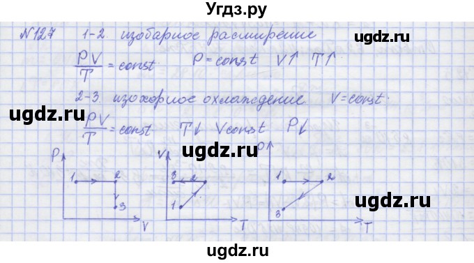 ГДЗ (Решебник №1) по физике 10 класс (рабочая тетрадь) Пурышева Н.С. / задача номер / 127