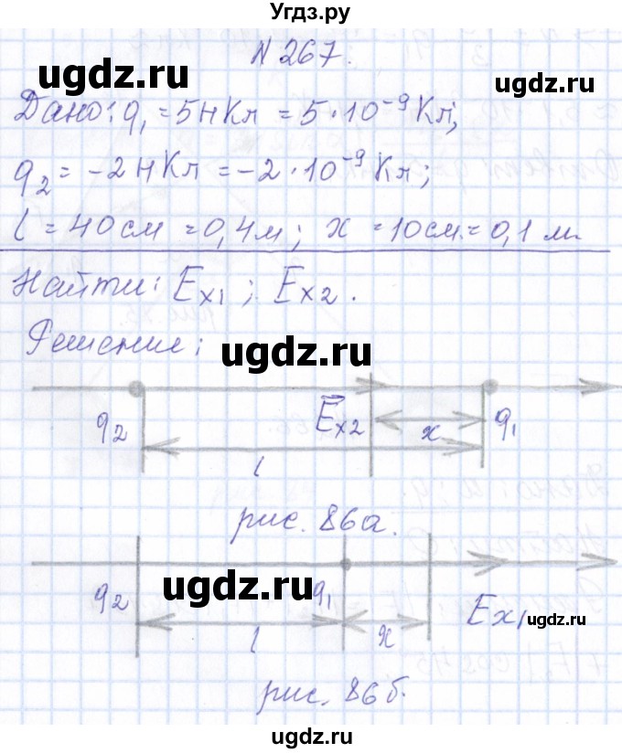 ГДЗ (Решебник) по физике 10 класс Громов С.В. / упражнение / 267