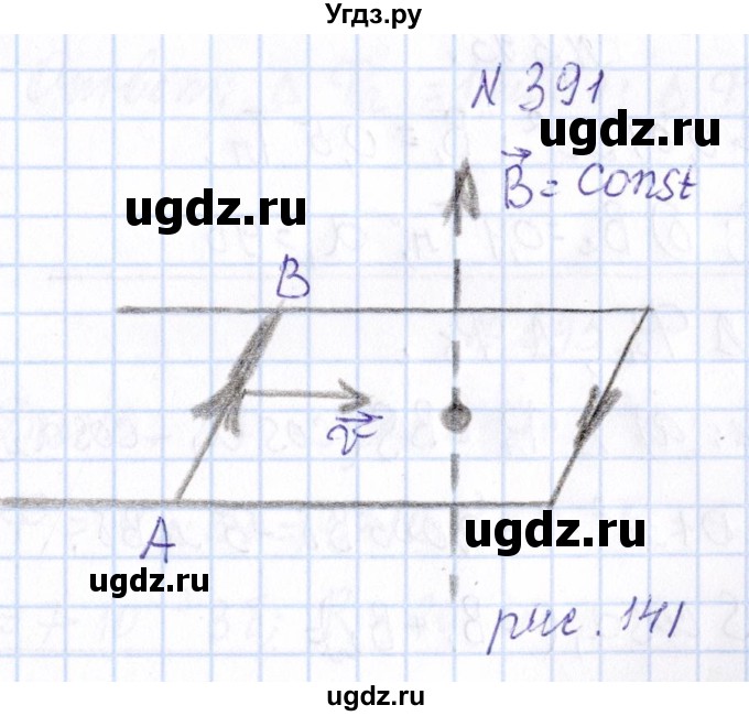 ГДЗ (Решебник) по физике 10 класс Громов С.В. / упражнение / 391