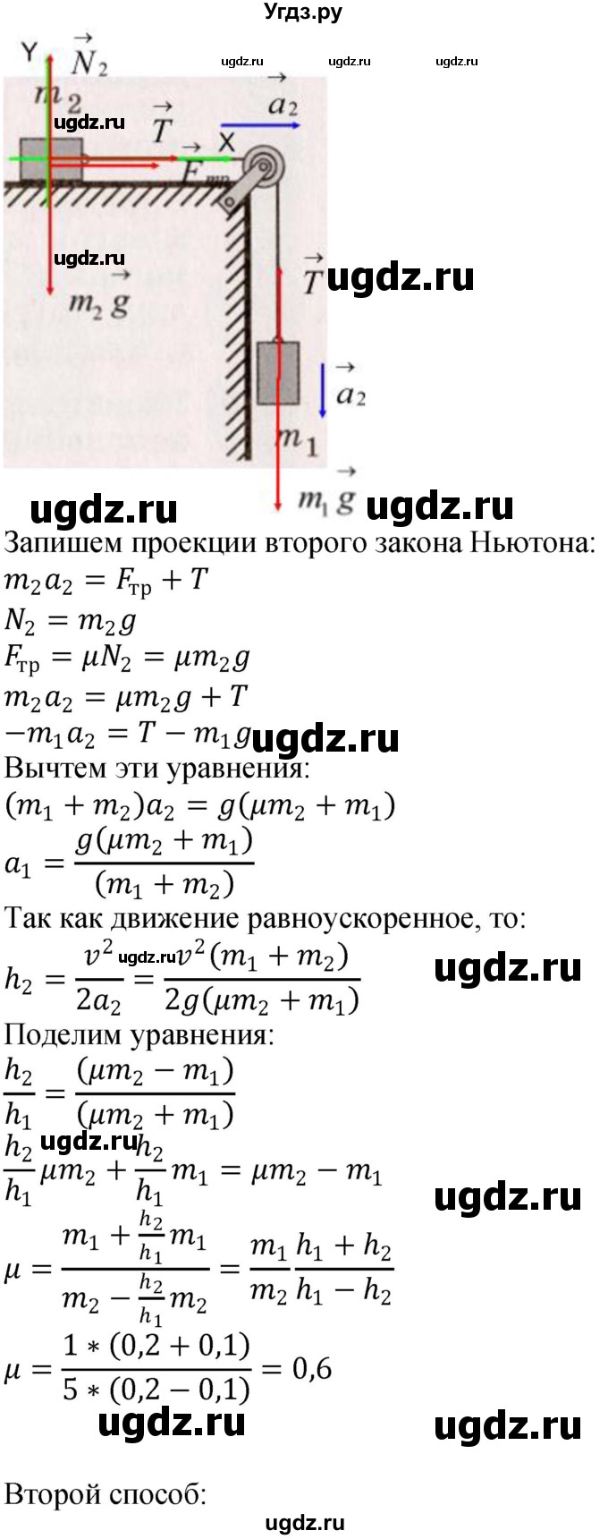 ГДЗ (Решебник) по физике 10 класс (сборник задач) Парфентьева Н.А. / задача / 281(продолжение 2)