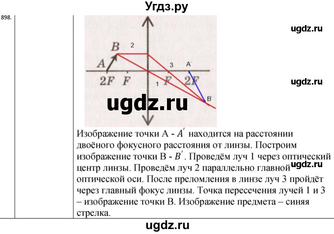 ГДЗ (Решебник) по физике 10 класс (сборник задач) Парфентьева Н.А. / задача / 898