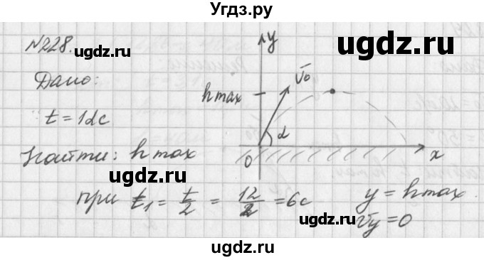 ГДЗ (Решебник №1) по физике 10 класс (задачник) А.П. Рымкевич / номер / 228