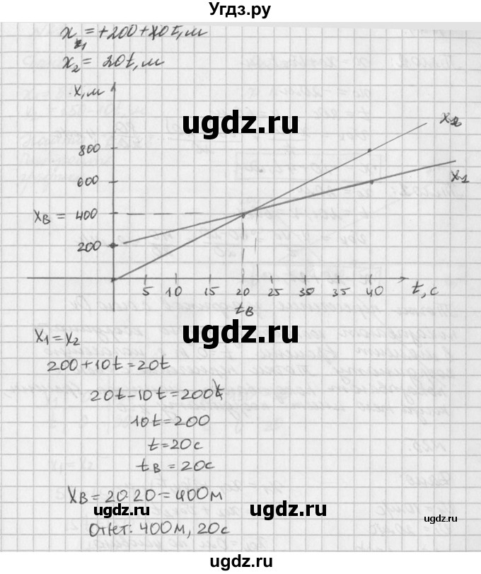ГДЗ (Решебник №1) по физике 10 класс (задачник) А.П. Рымкевич / номер / 25(продолжение 2)