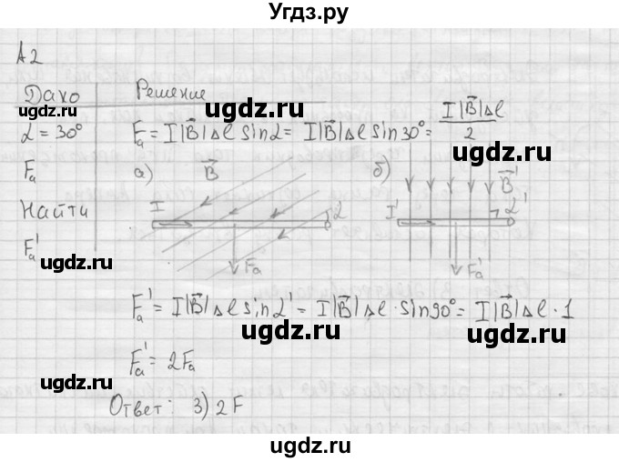 ГДЗ (решебник) по физике 11 класс Г.Я. Мякишев / § 2 / А2