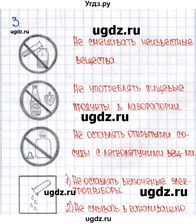 ГДЗ (Решебник №1) по химии 8 класс (рабочая тетрадь) Еремин В.В. / § 3 / 3