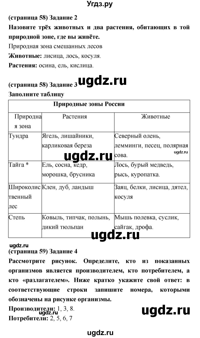 ГДЗ (Решебник) по биологии 5 класс (рабочая тетрадь) Корнилова О.А. / параграф номер / 21(продолжение 2)