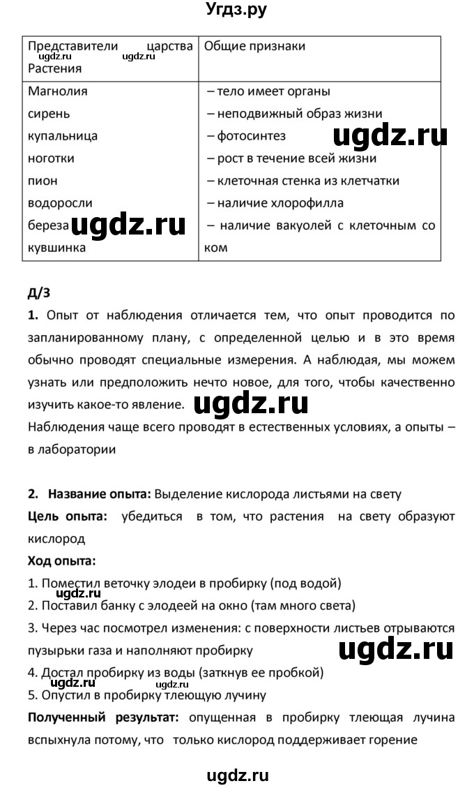 ГДЗ (Решебник) по биологии 5 класс (рабочая тетрадь) Сухова Т.С. / параграф / 32(продолжение 5)