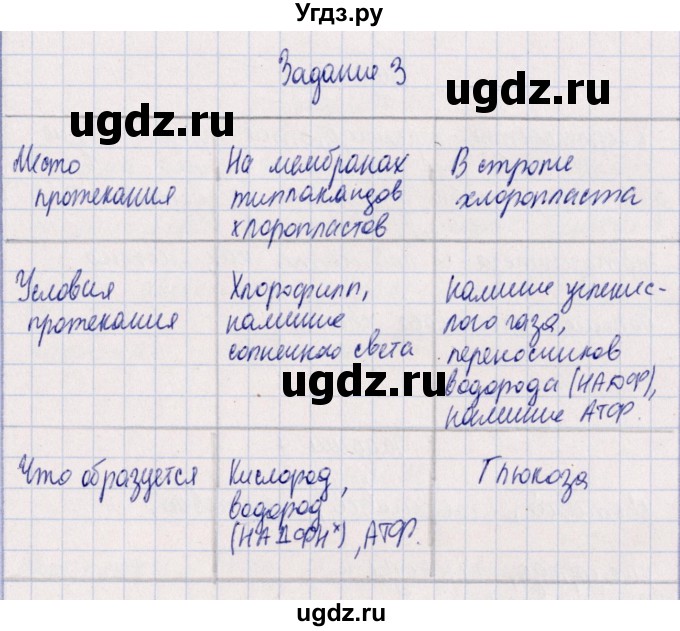 ГДЗ (Решебник) по биологии 10 класс (рабочая тетрадь) В.И. Сивоглазова / глава 3 / стр. 86 / 3