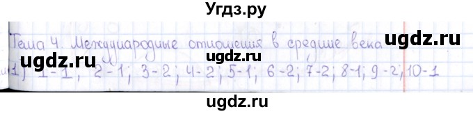 ГДЗ (Решебник) по истории 6 класс (рабочая тетрадь) С.В. Колпаков / тема / 4