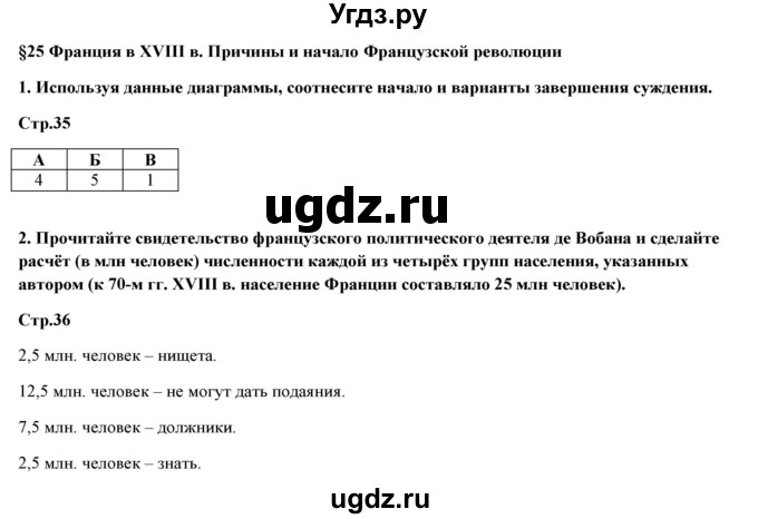 История 7 класс параграф 25 план