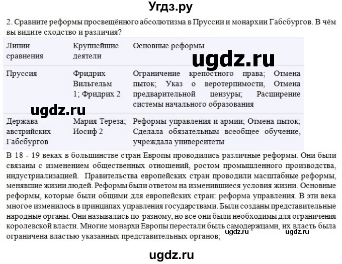 ГДЗ (Решебник к учебнику 2019) по истории 8 класс А.Я. Юдовская / параграф / §11(продолжение 5)