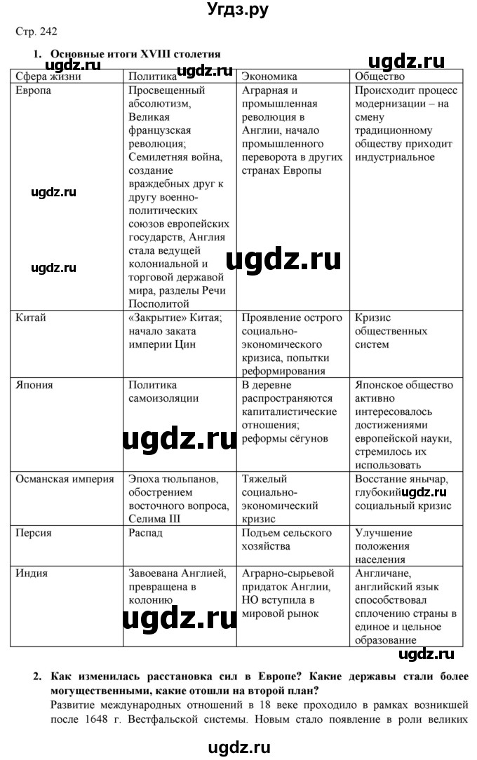 ГДЗ (Решебник к учебнику 2019) по истории 8 класс А.Я. Юдовская / параграф / Заключение