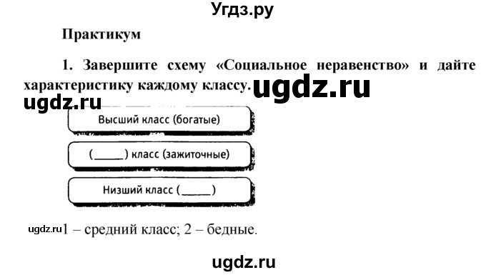 ГДЗ (решебник) по обществознанию 6 класс А.И. Кравченко / §8 / Парктикум / 1